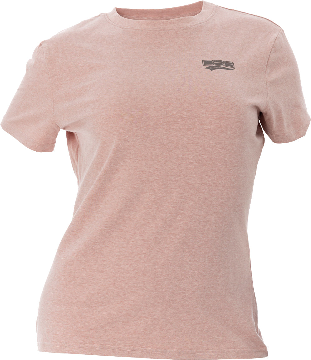 DSG Womens Casual Logo Tee CLOSEOUT - Heathered Terracotta
