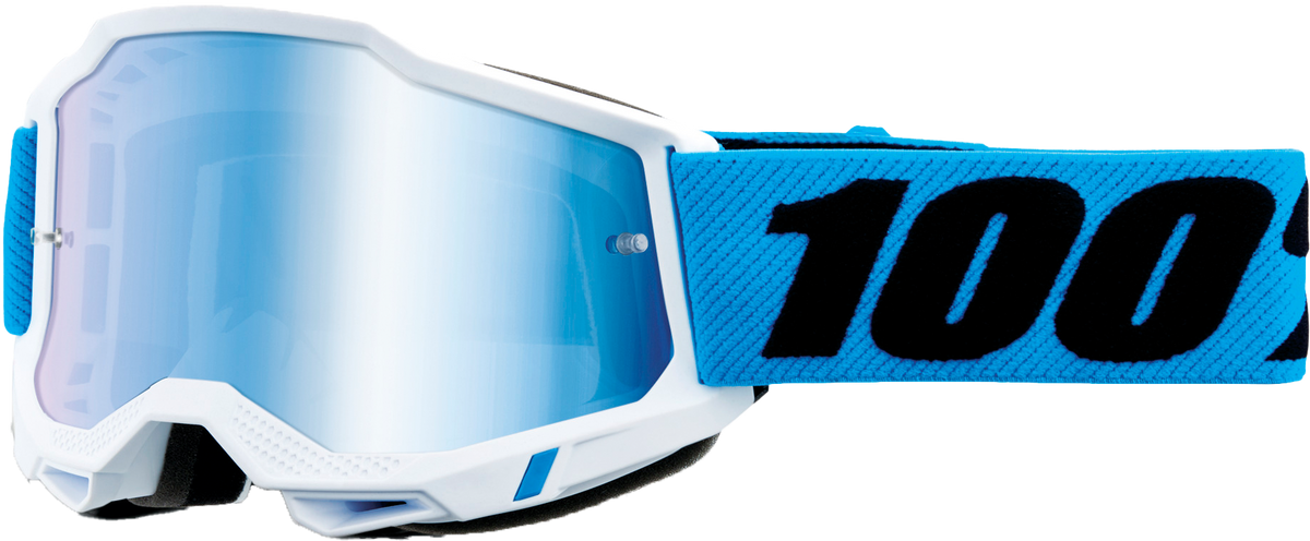 100% Accuri 2 Goggles Novel / Mirror Blue Lens
