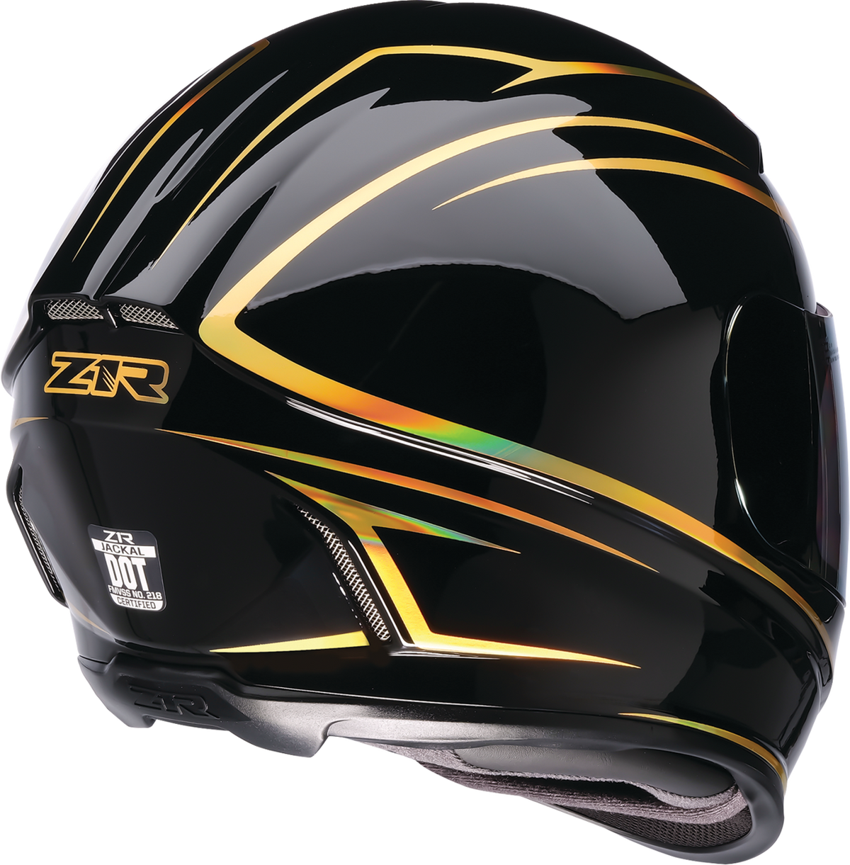 Z1R Jackal Foil Helmet - Black/Gold
