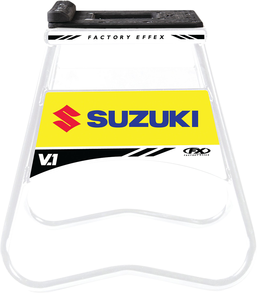 Facotry Effex V.1 Bike Stand - Suzuki - White/Yellow