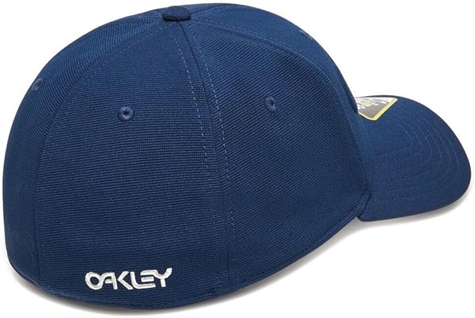 Oakley 6 Panel Stretch Embossed Hat - Team Navy