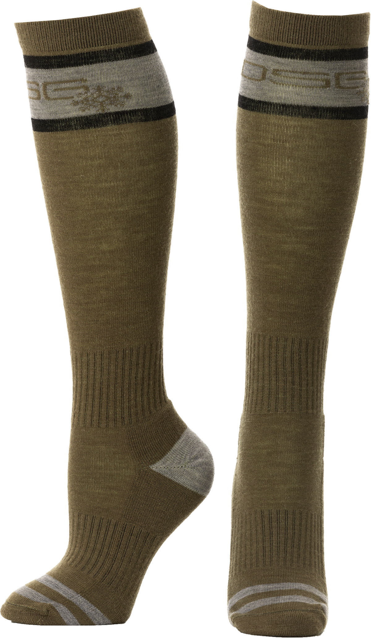 DSG Womens Mid Weight Socks CLOSEOUT - Dark Olive