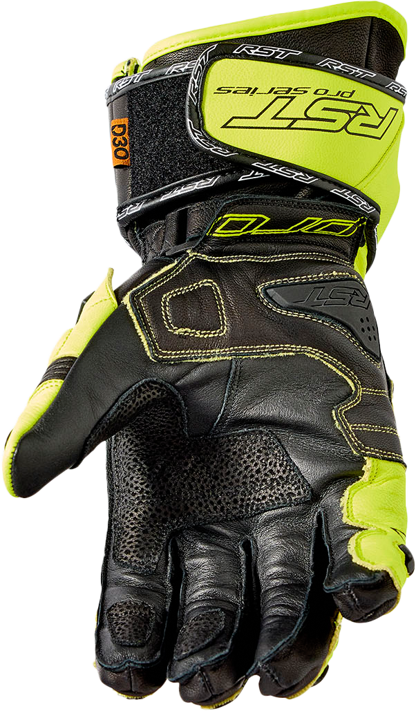 RST Pro Series Gp D30 Gloves - Black/Fluorescent Yellow