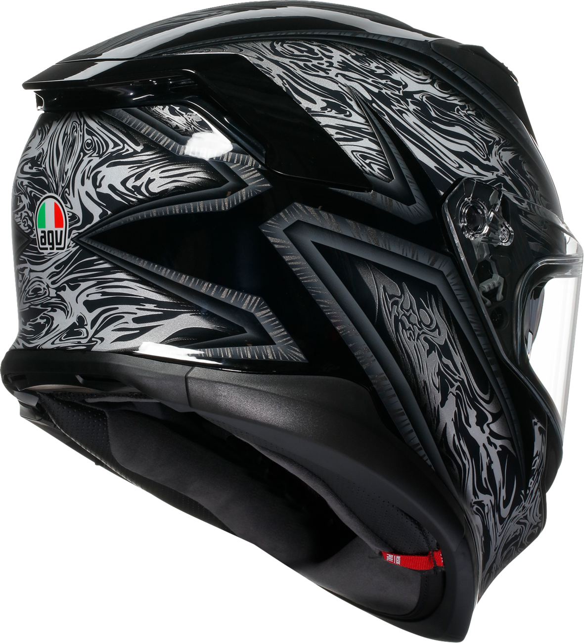 AGV K7 Damascus Helmet - Black/Silver