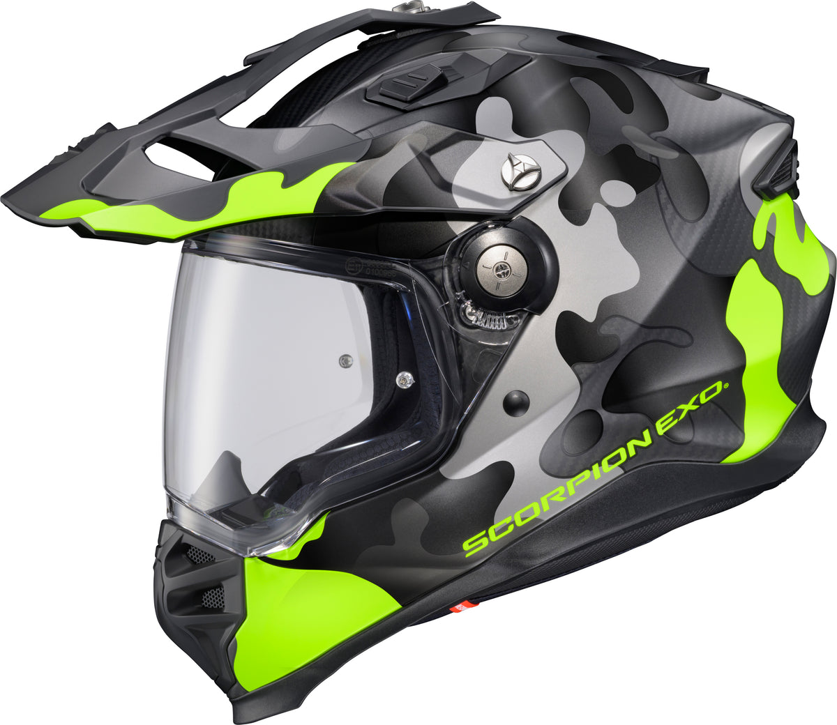 Scorpion EXO XT9000 Carbon Gilley Helmet - Hi-Vis/Grey