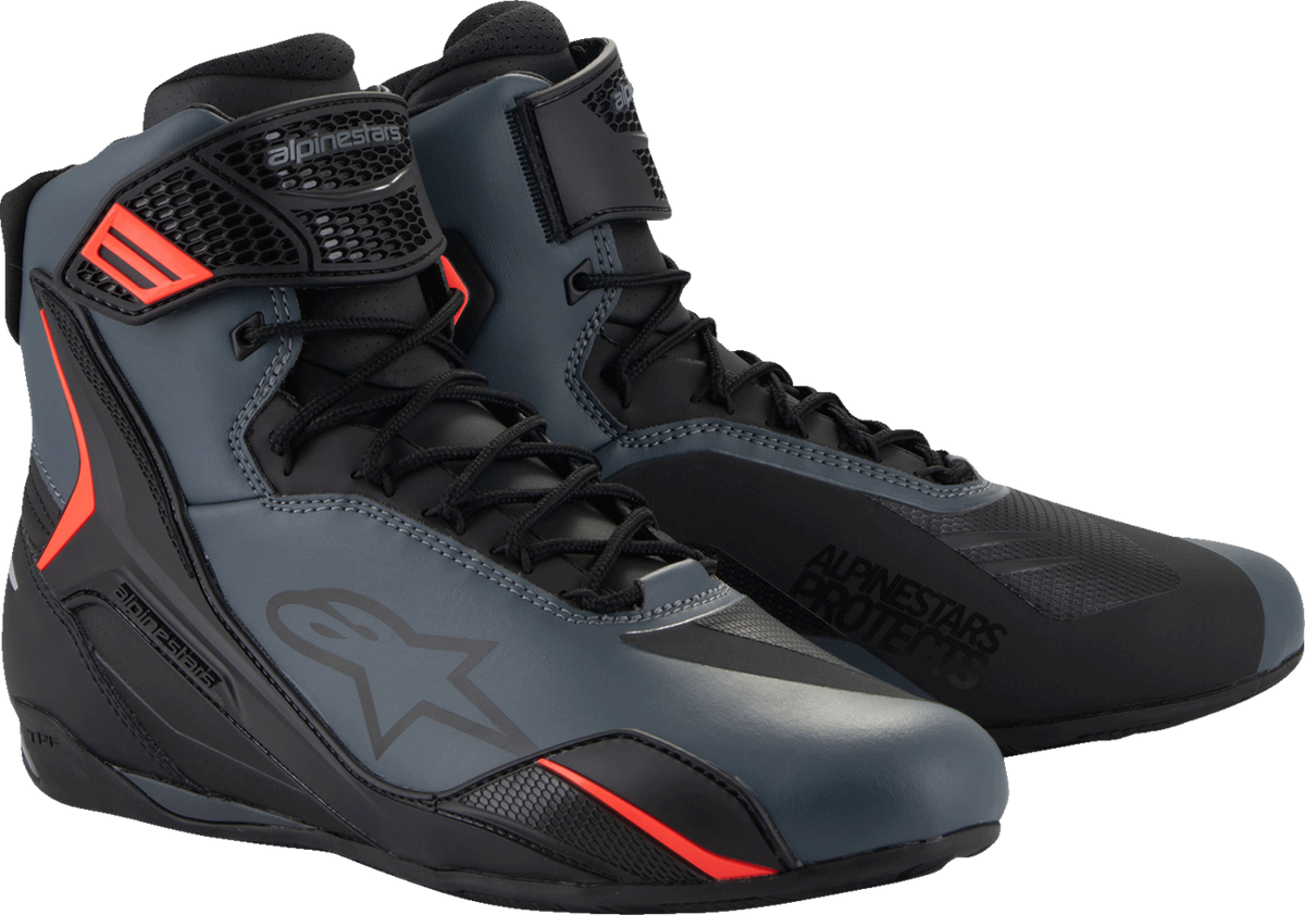 Alpinestars Faster-4 Shoes - Black/Gray/Red
