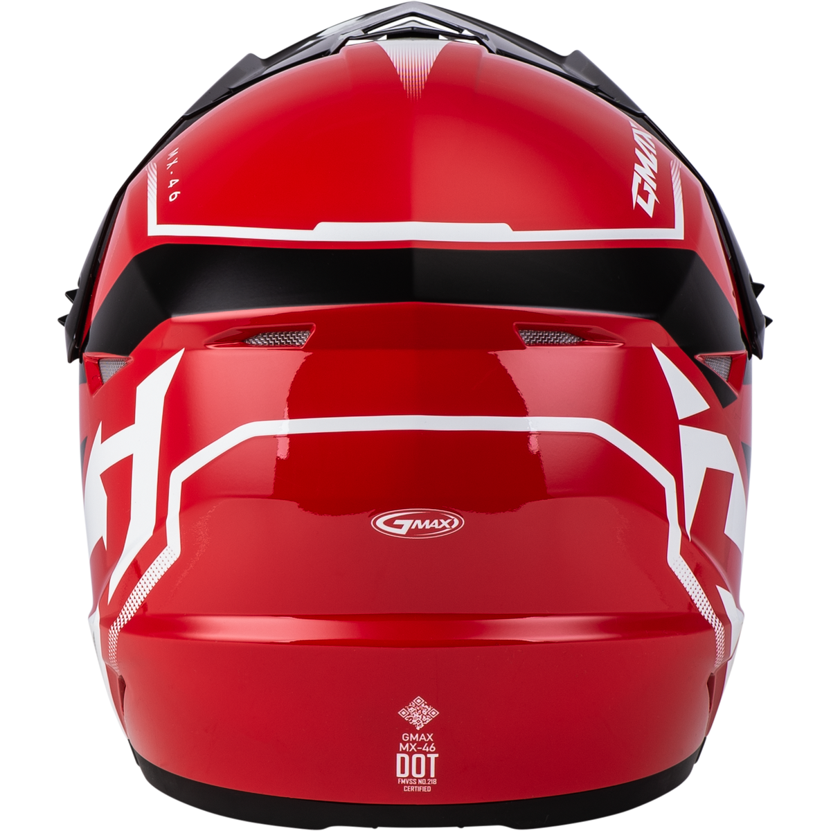 GMAX Youth MX-46 Compound Helmet Red/Black/White