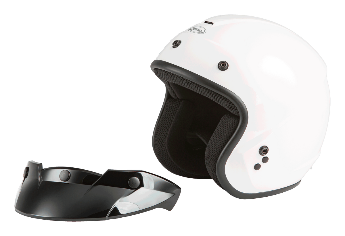 GMAX Youth OF-2Y Open Face Helmet White