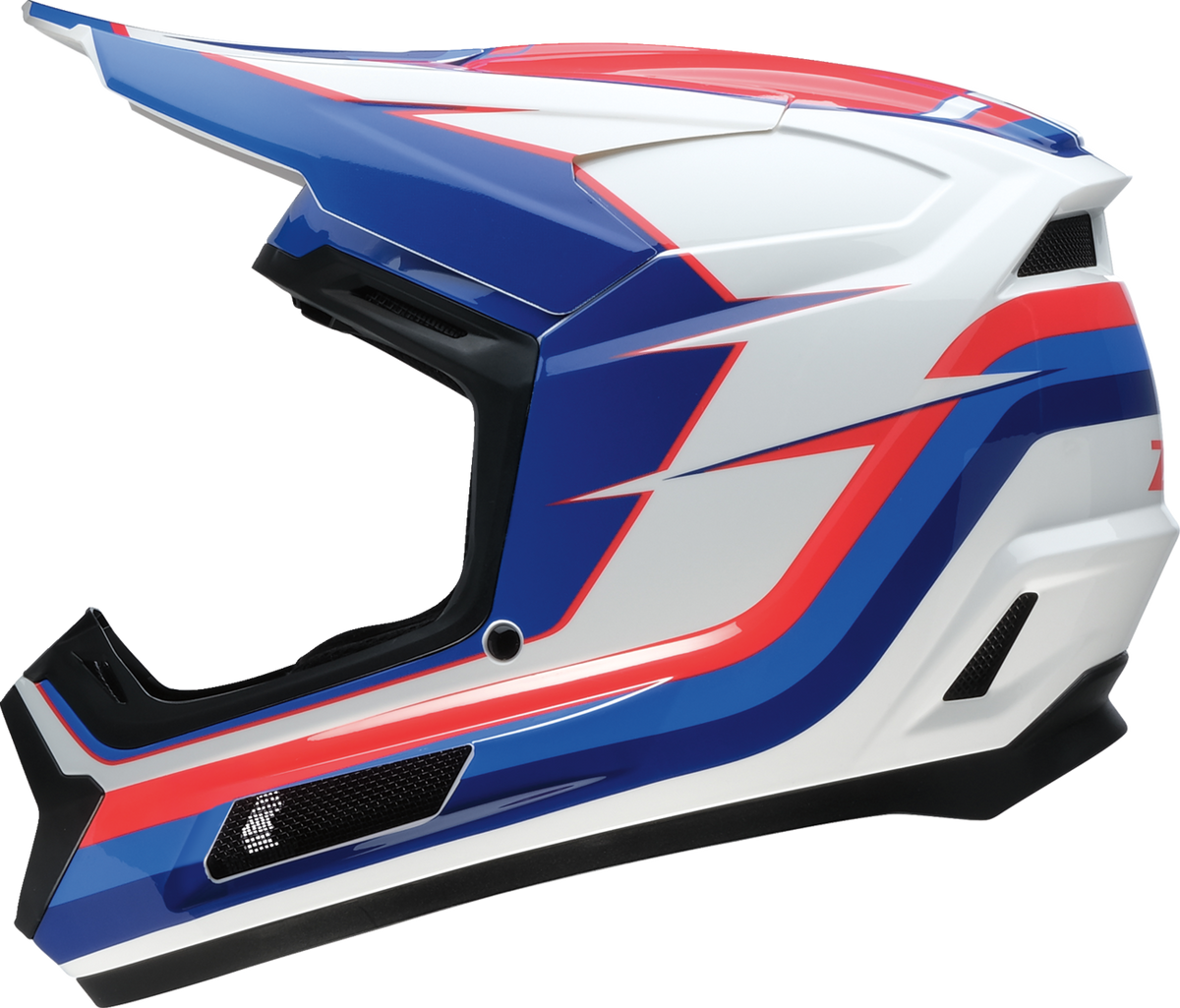 Z1R Youth Dirt Maxx Vortex Helmet - Red/White/Blue