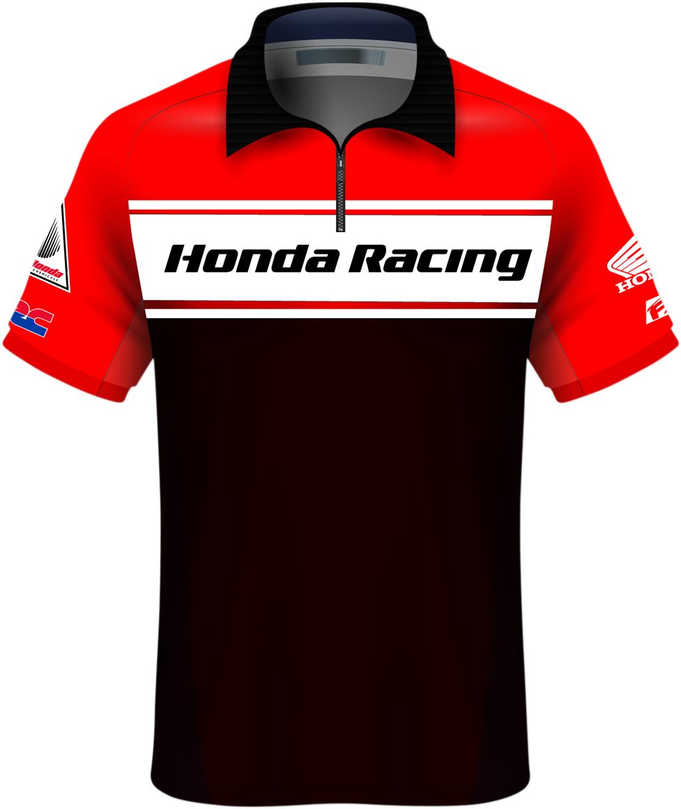 Facotry Effex Honda Team Pit Shirt - Red/Black/White