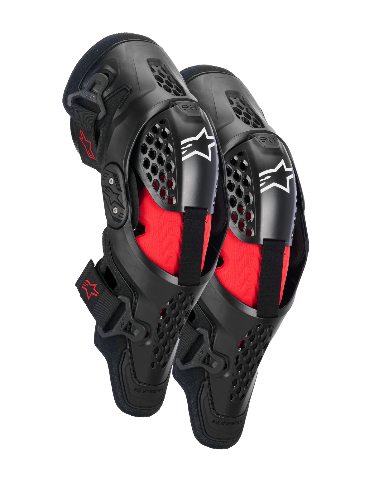 Alpinestars SX-1 Plasma Knee Protector - Black/Red/Cool Gray