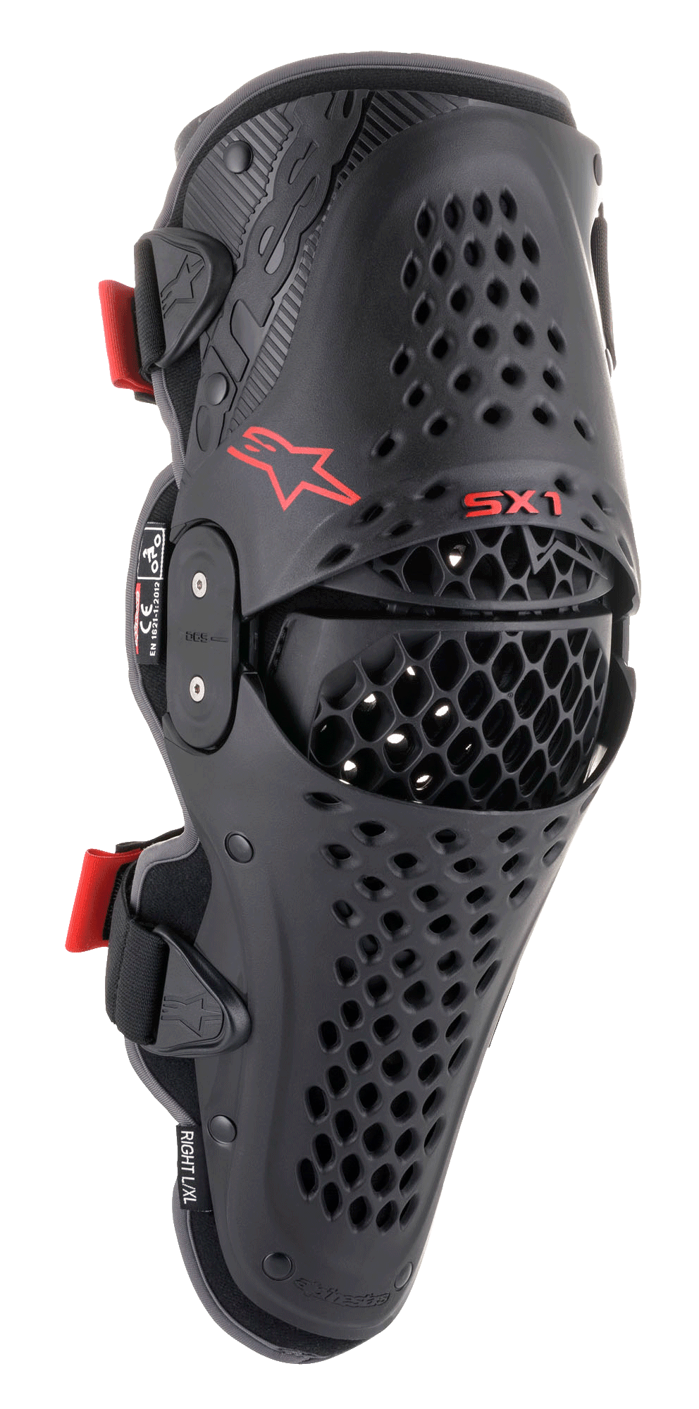 Alpinestars SX-1 V2 Knee Protector - Black/Red