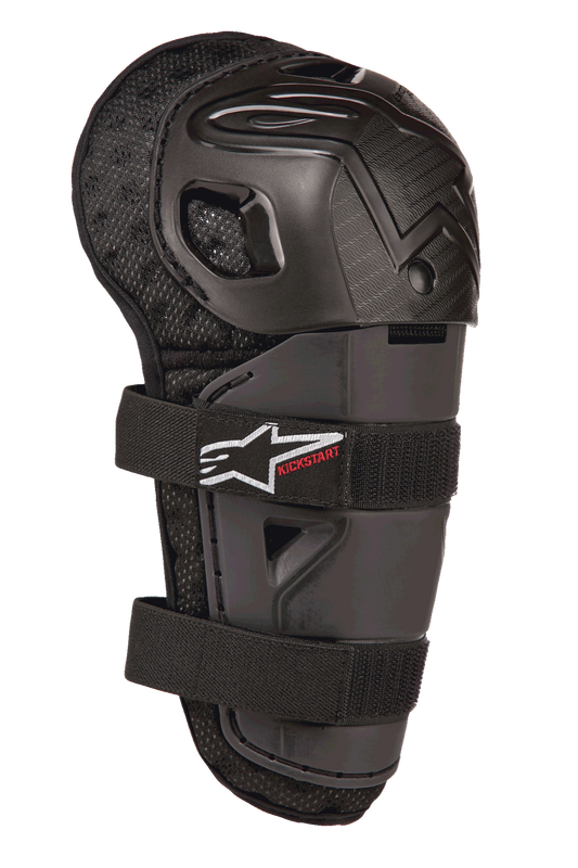 Alpinestars Youth Bionic Action Kickstart Knee Guard - Black/Red
