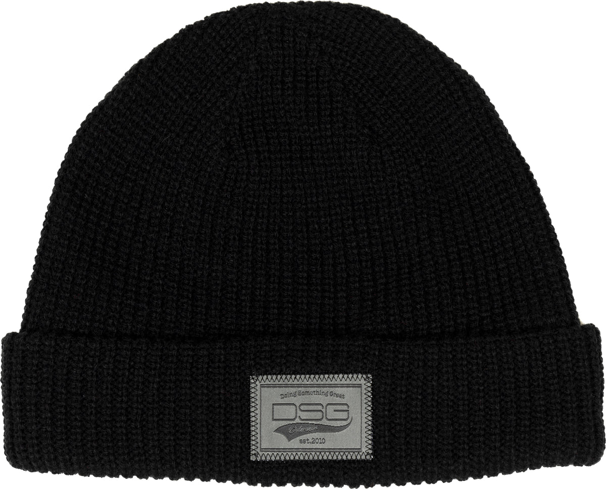 DSG Womens Cap Knit Beanie - Black