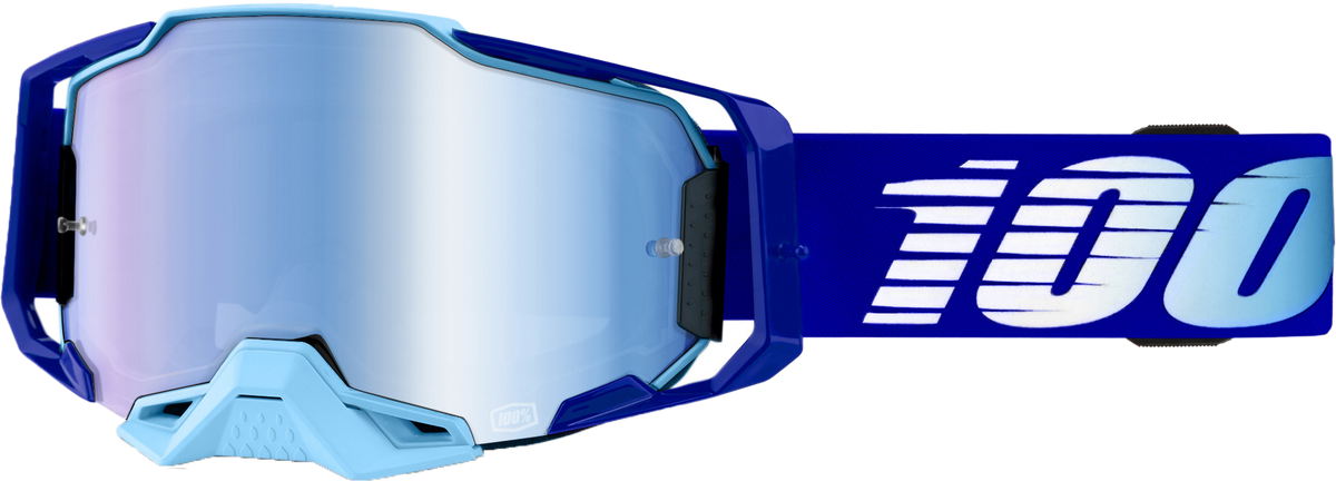 100% Armega Goggles CLOSEOUT Royal / Mirror Blue Lens