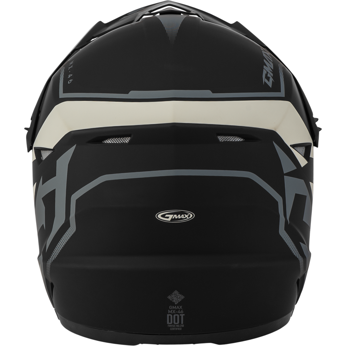 GMAX Youth MX-46 Compound Helmet Matte Black/Grey/White