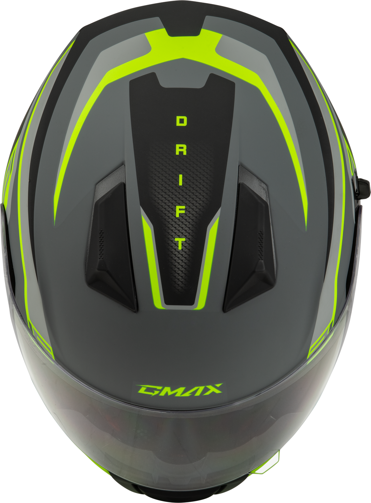 GMAX FF-18 Drift Helmet (2024) Matte Grey/Hi-Vis