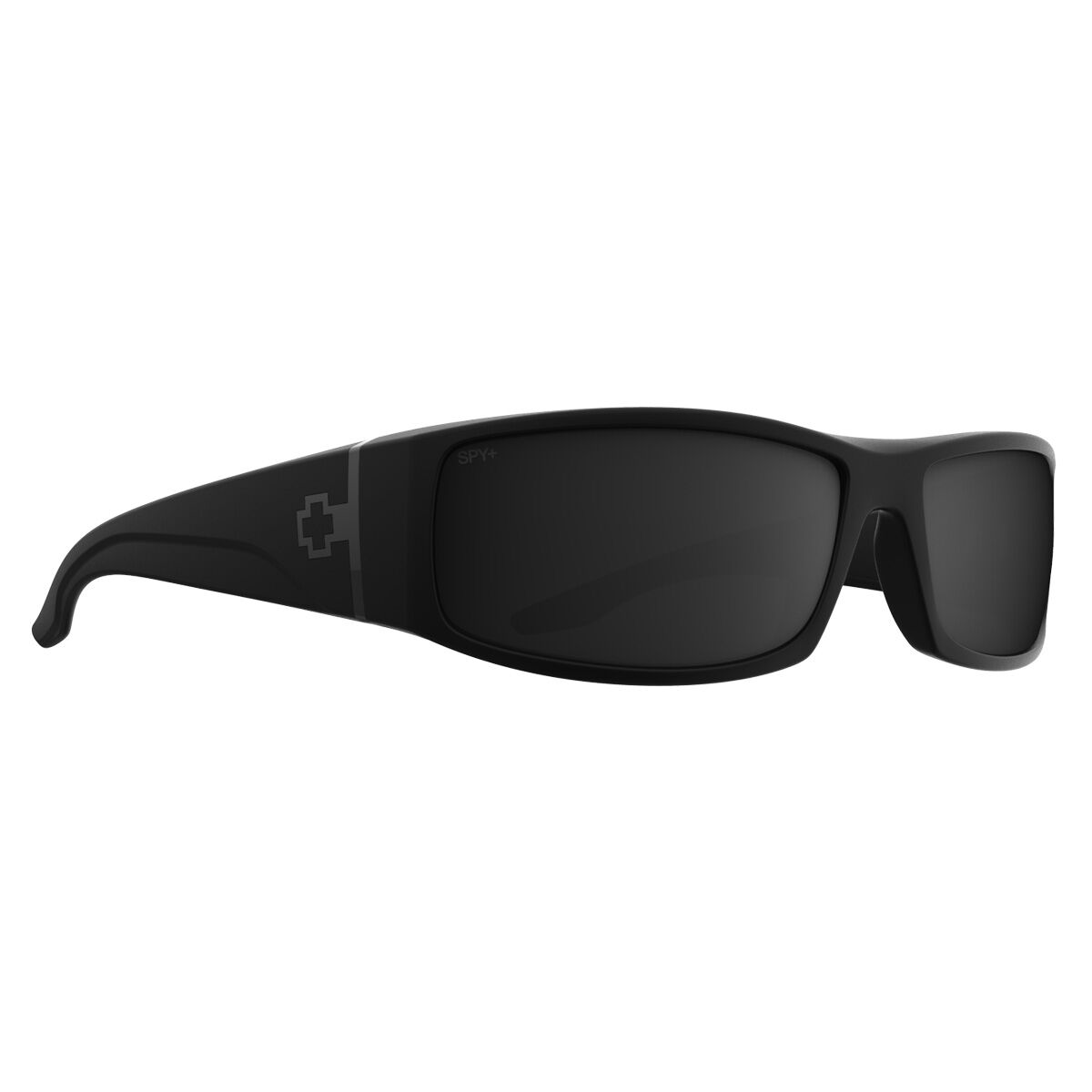 Spy Cooper Polarized Sunglasses - Soft Matte Black/Happy Boost Polarized Black Mirror