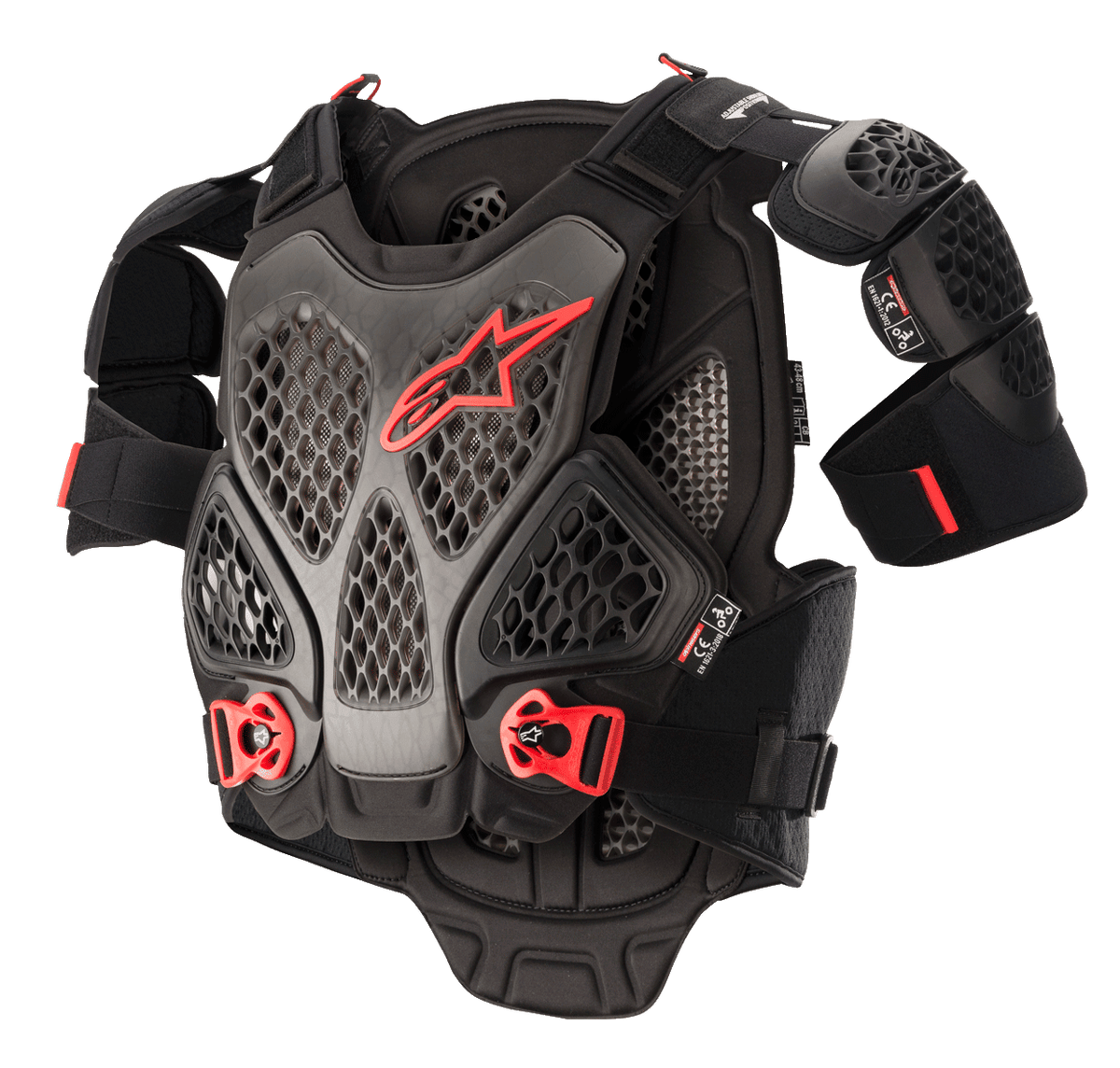 Alpinestars A-6 Chest Protector - Black/Anthracite/Red