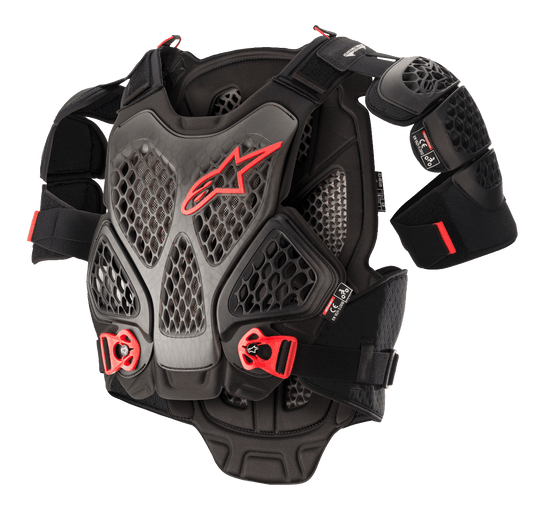 Alpinestars A-6 Chest Protector - Black/Anthracite/Red