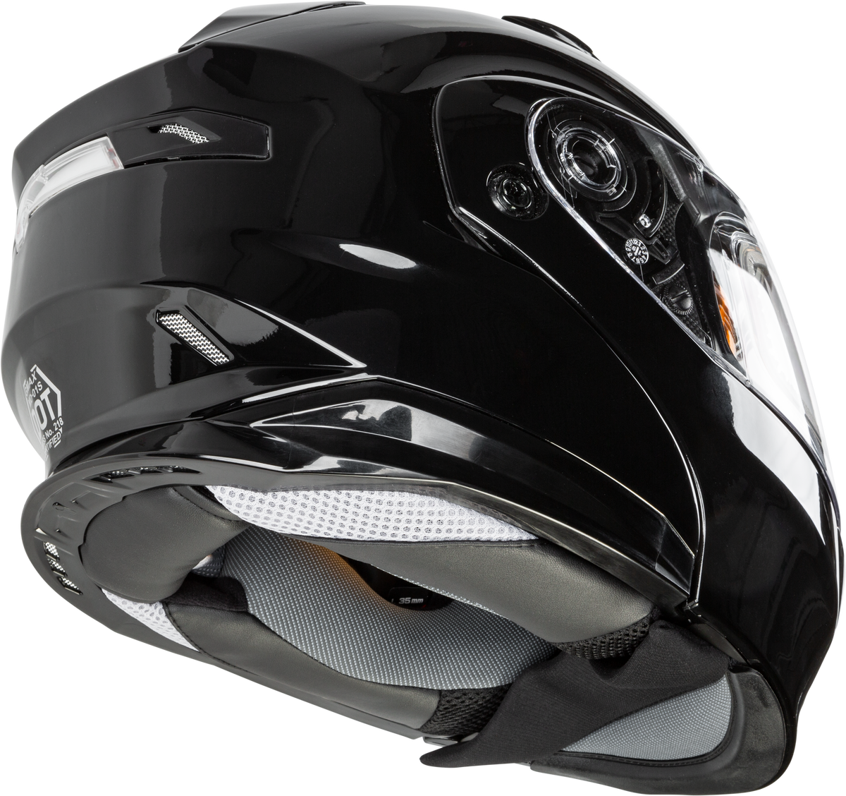 GMAX MD-01S Modular Snow Helmet Solid w/Quick Release Buckle Electric shield Black