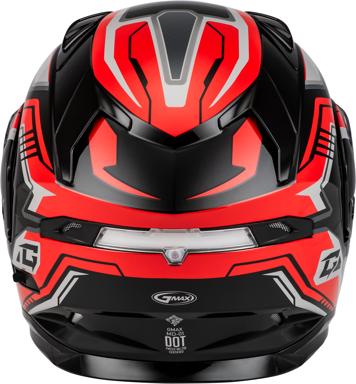 GMAX MD-01S Transistor Snow Helmet Black/Red