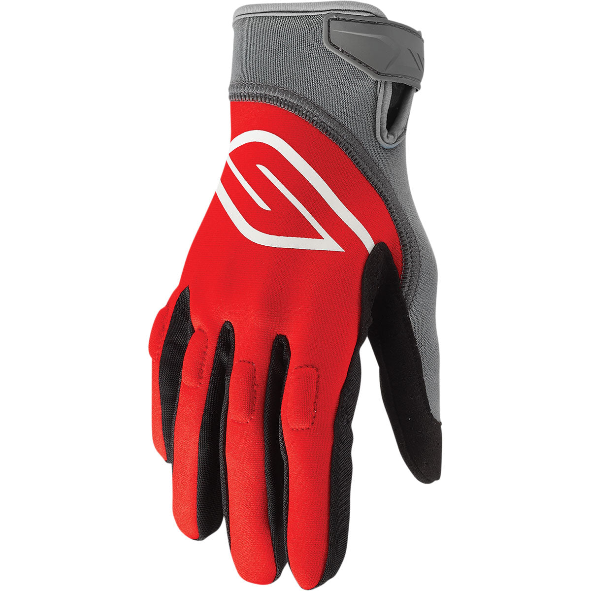 Slippery Circuit Gloves - Red/Charcoal