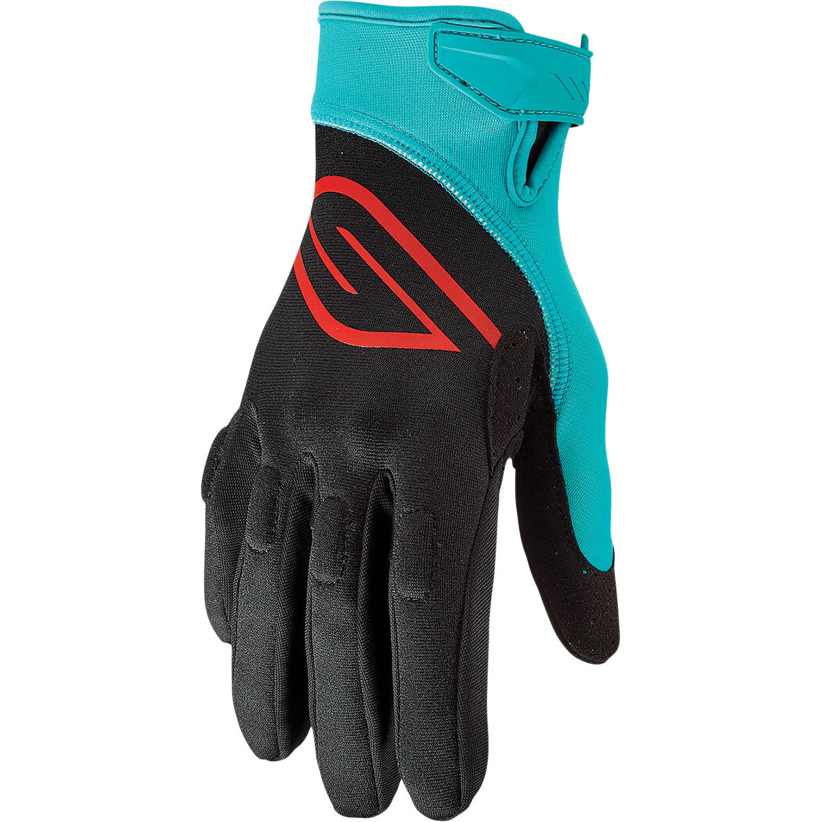 Slippery Circuit Gloves - Black/Aqua
