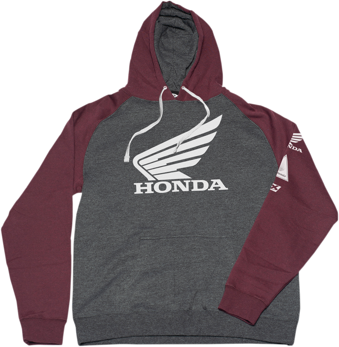 Facotry Effex Honda Wing Hoodie - Charcoal/Burgundy