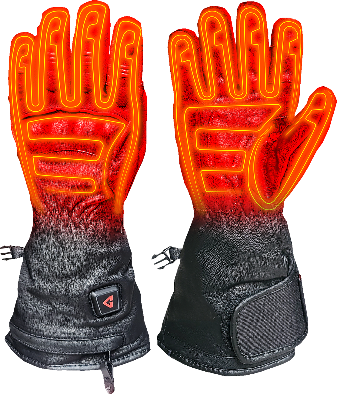 7 V Hard Knuckle Battery Heated Gloves - Black