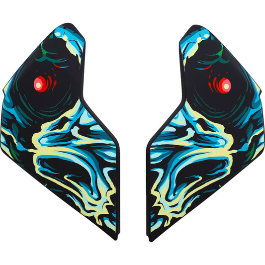 Icon Airflite Helmet Side Plates - Omnicrux Black