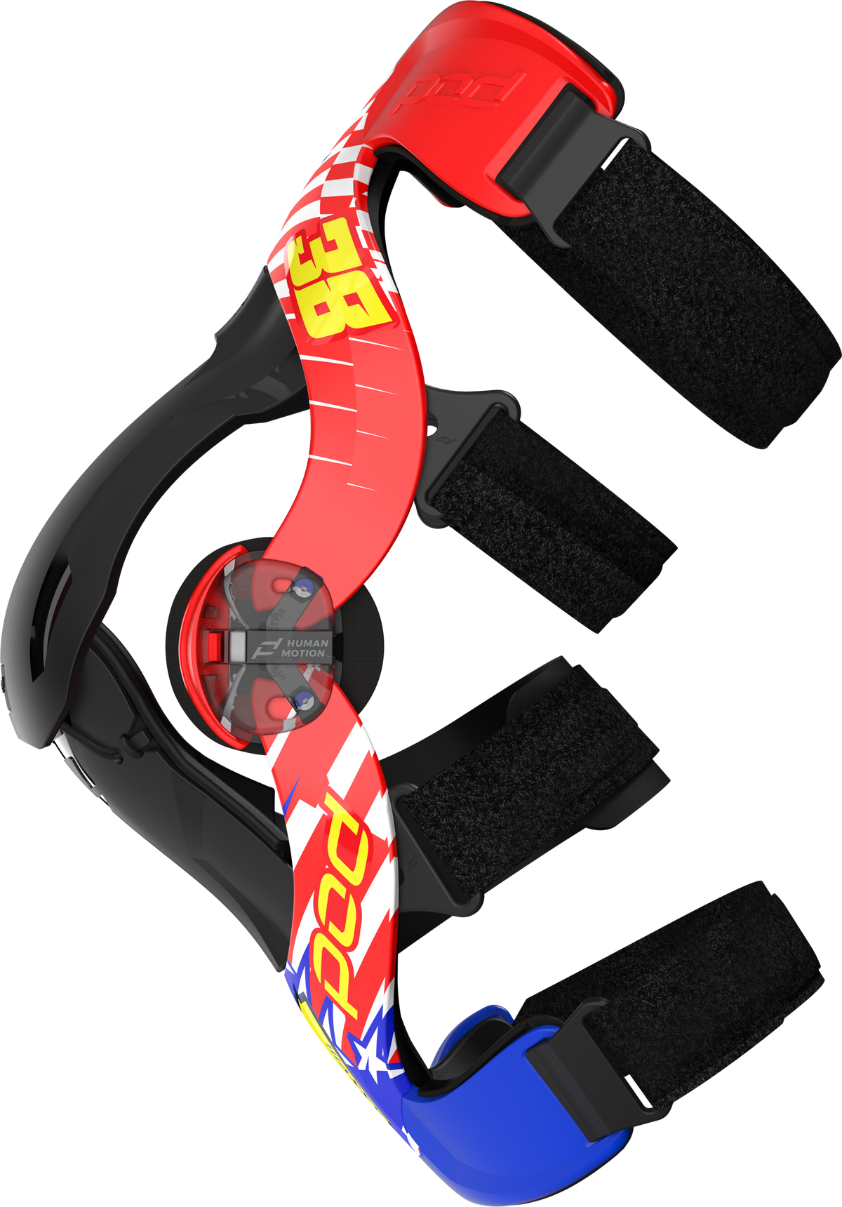 POD K4 V2.0 LE Knee Brace Danger Boy Deegan - Red/White/Blue