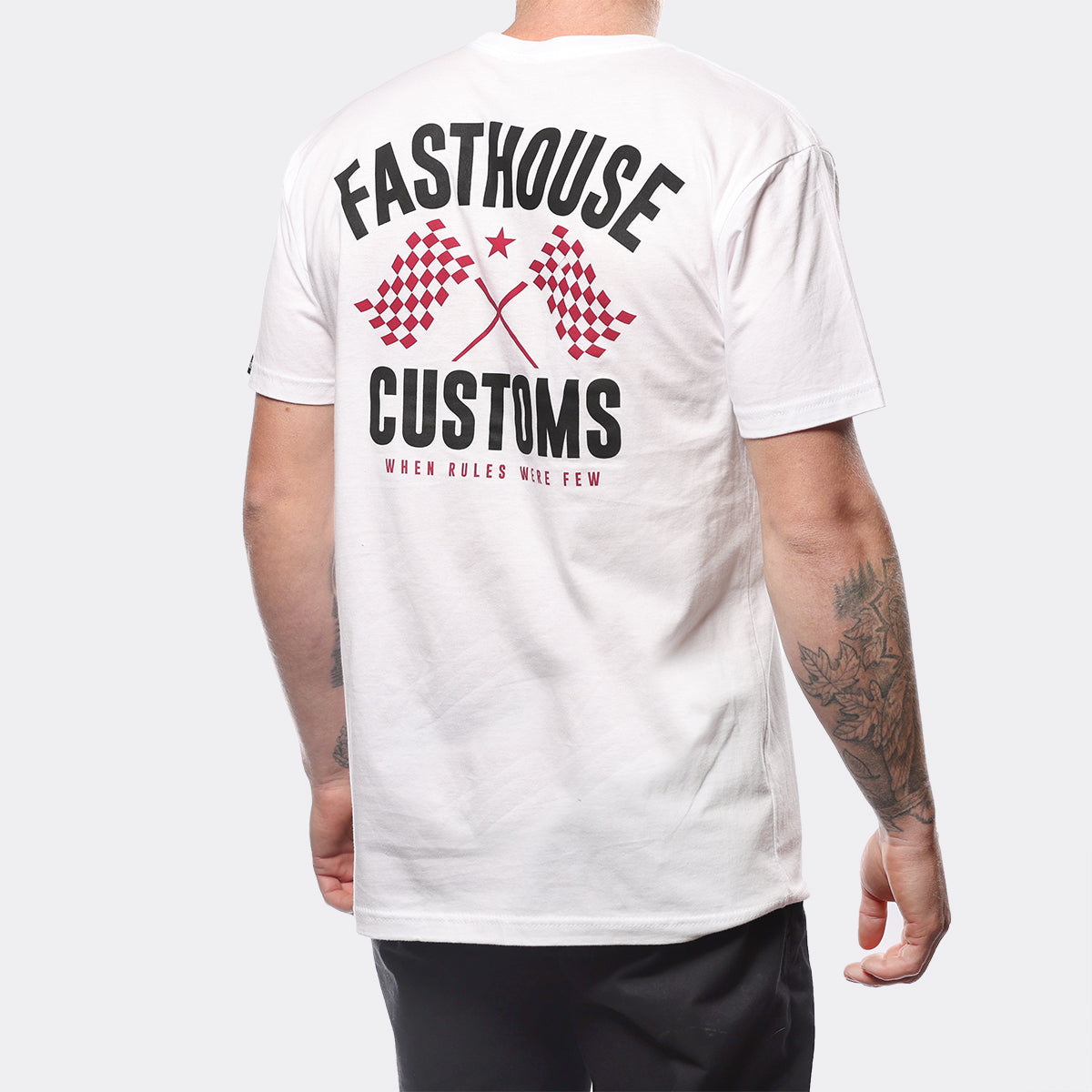 Fasthouse 68 Trick Tee - White Red