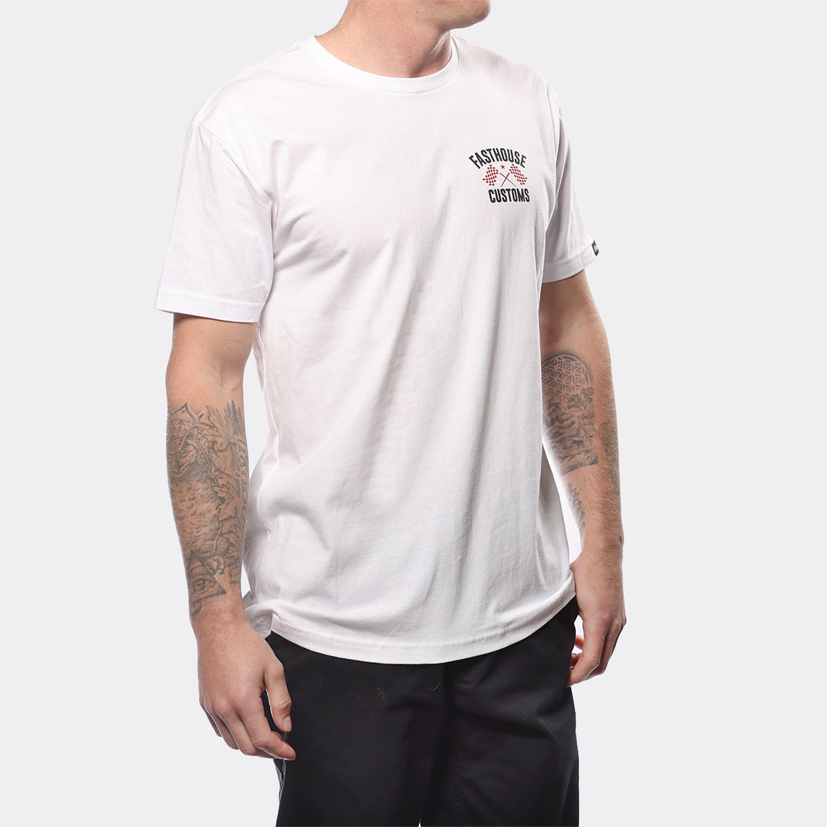 Fasthoues 68 Trick Tee White Red