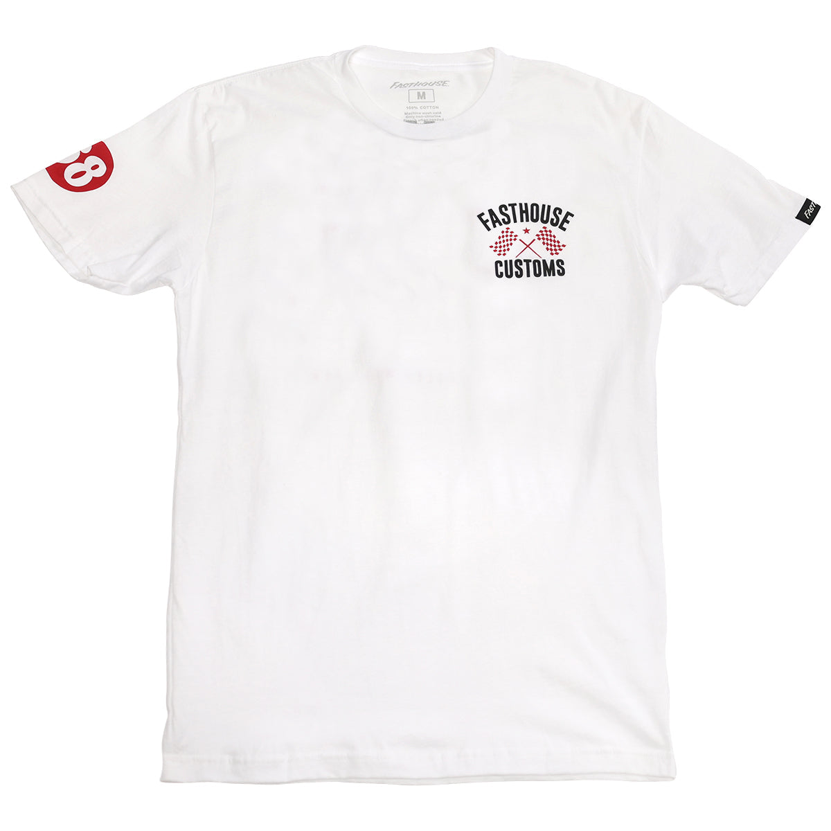 Fasthoues 68 Trick Tee White Red