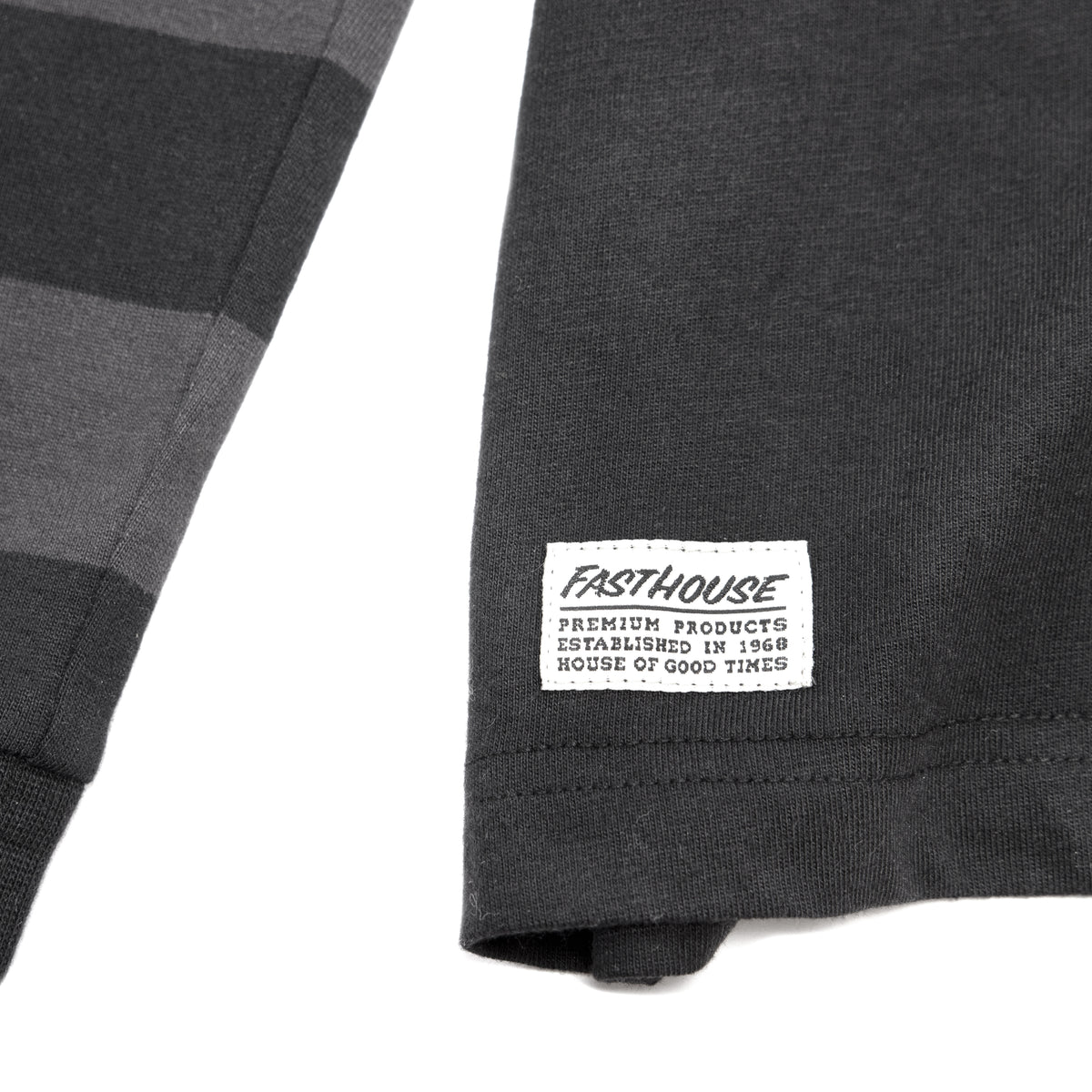 Fasthouse Blackout Yarn Dye Tee - Black