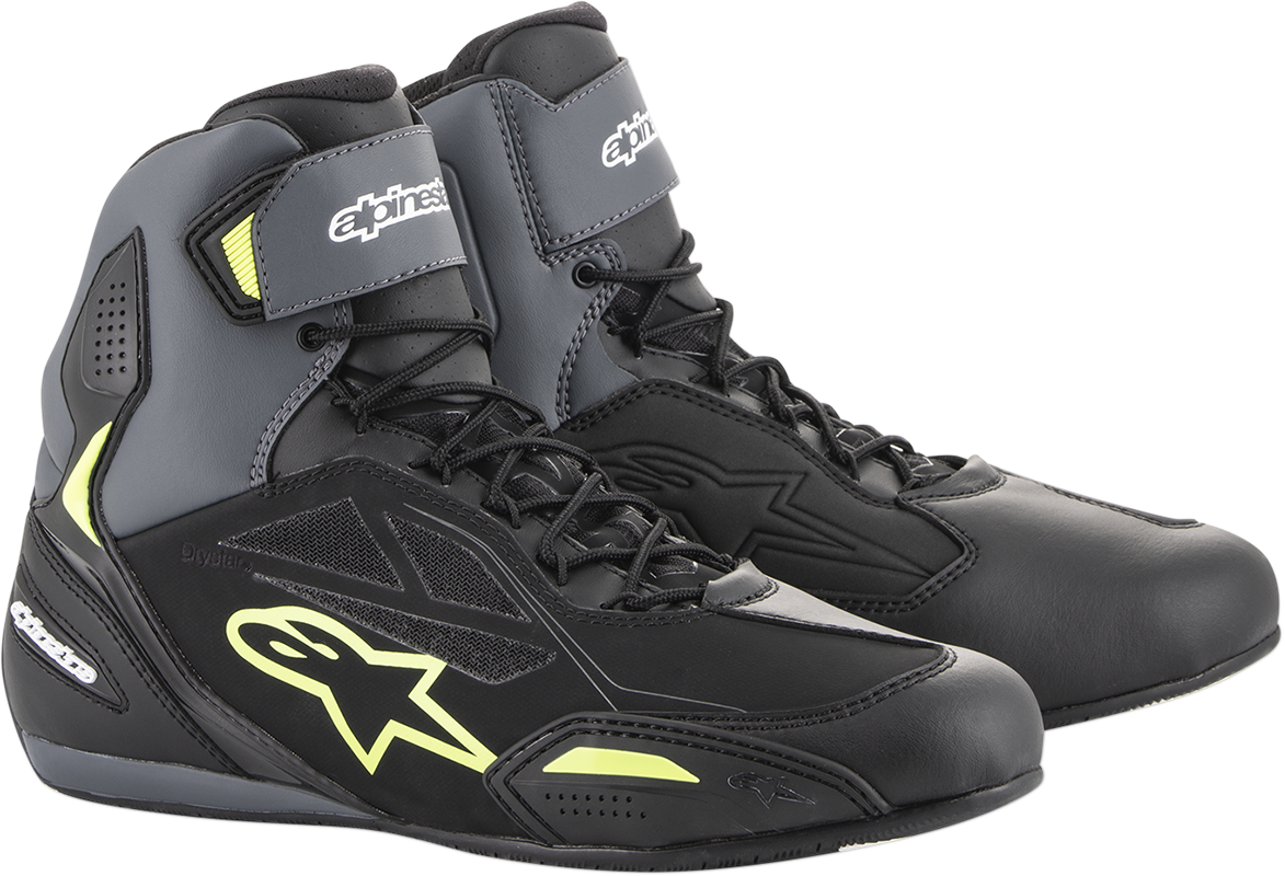 Alpinestars Faster-3 Drystar Shoes - Black/Gray/Yellow