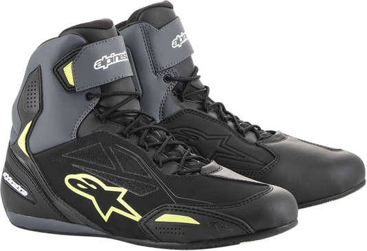 Alpinestars Faster-3 Drystar Shoes - Black/Gray/Yellow