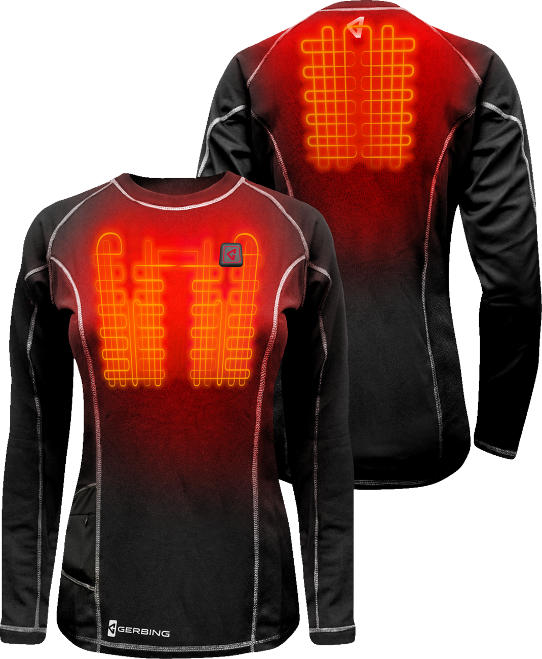 Womens 7V Heated Base Layer Shirt - Black