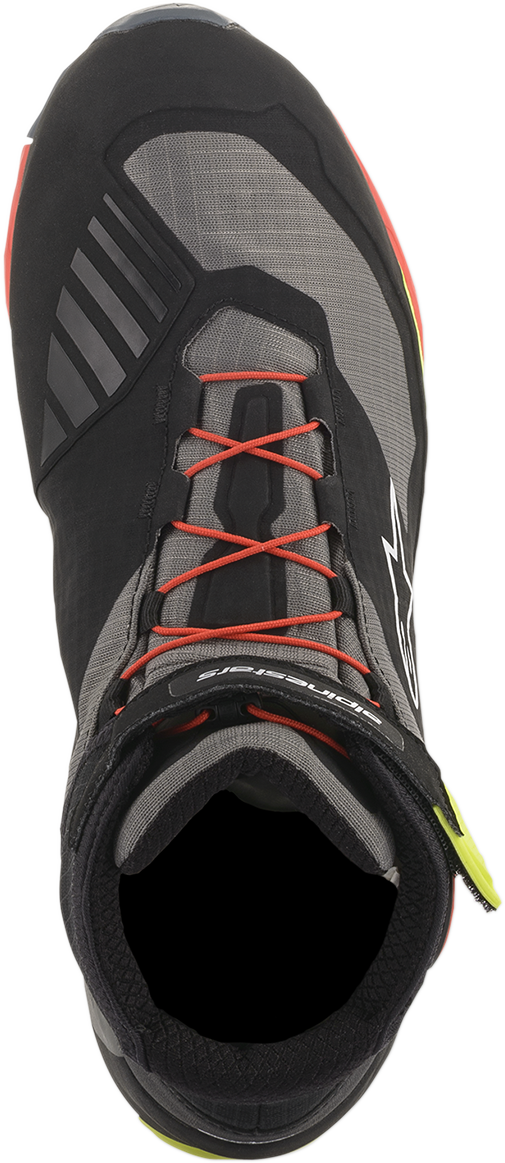 Alpinestars CR-X Drystar Shoes Black/Red/Yellow Fluorescent