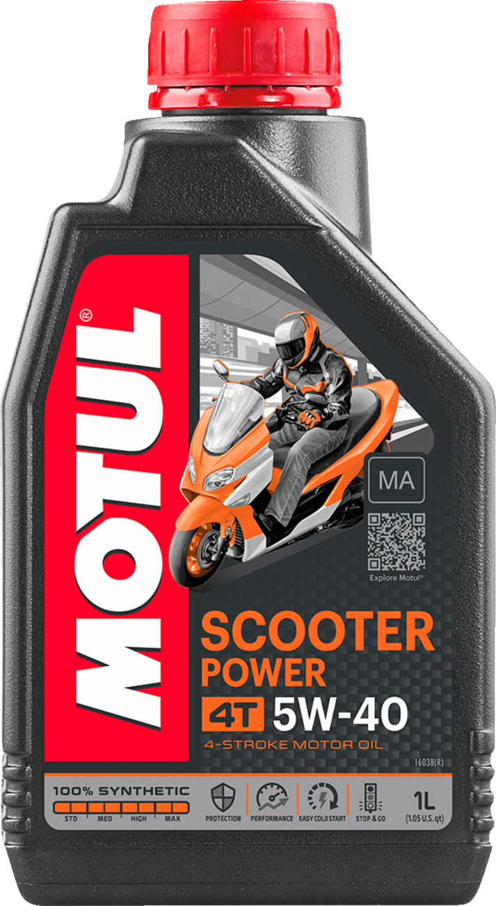 Motul Scooter Power 4T Oil - 1 Liter - 1 Liter