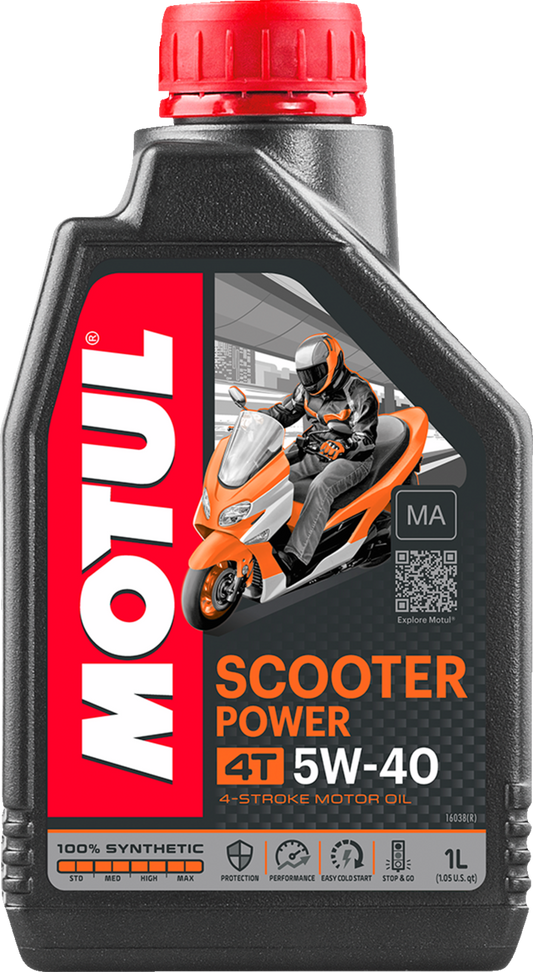 Motul Scooter Power 4T Oil - 1 Liter - 1 Liter