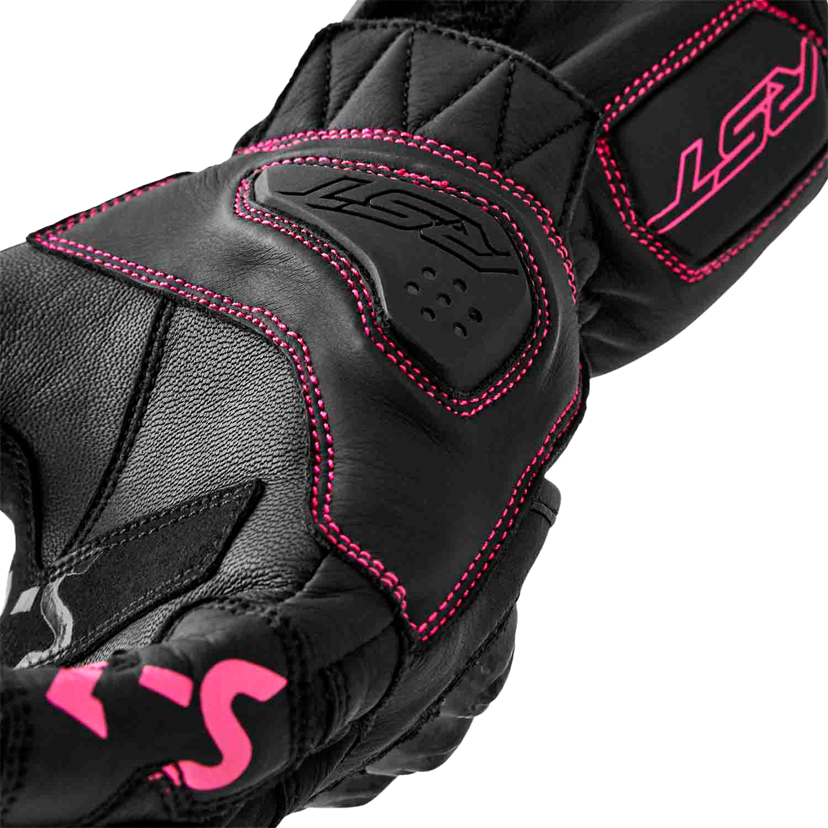 RST Womens S1 D3O Glove - Black/Pink
