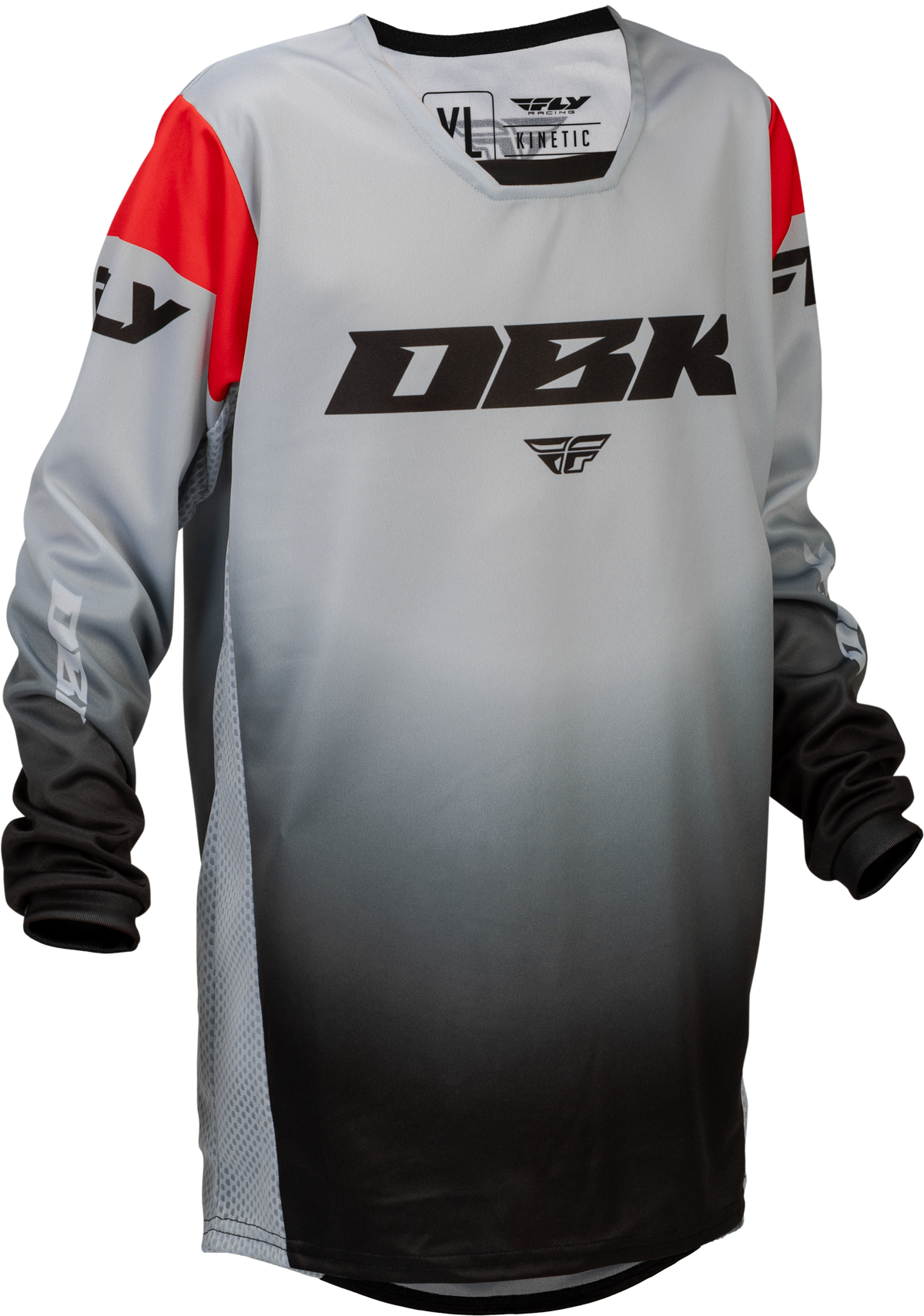 Fly Racing Kinetic DBK Youth Jersey - Grey/Black/Red