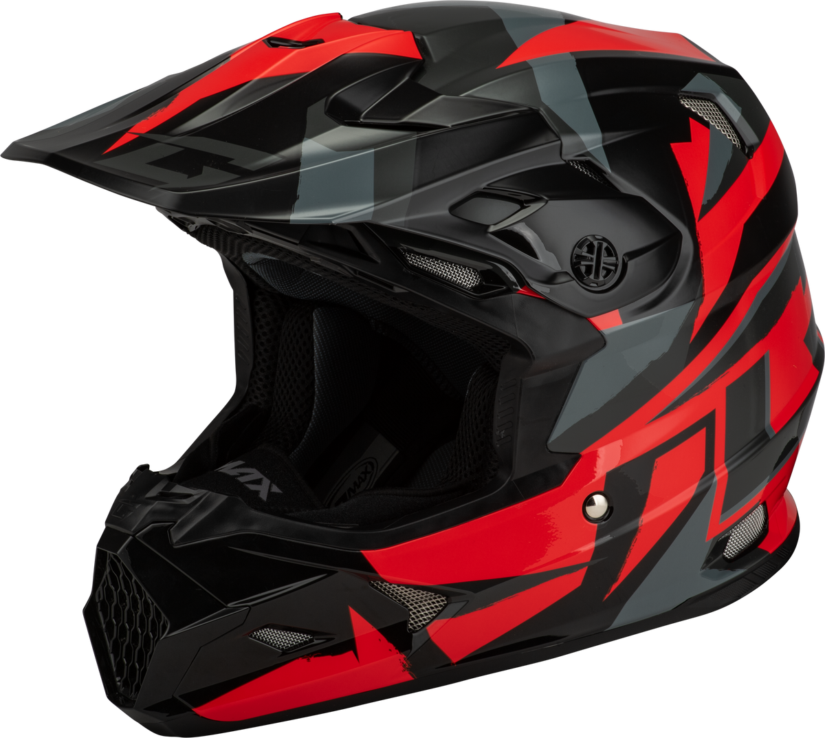 GMAX MX-96S Splinter Helmet CLOSEOUT Black/Red