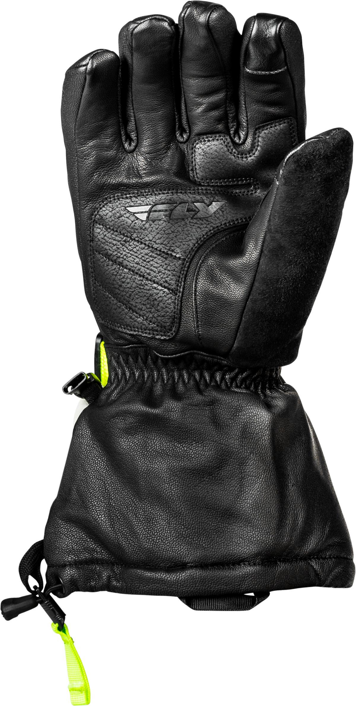 Fly Racing Glacier Gloves - Black/Grey/Hi-Vis Yellow