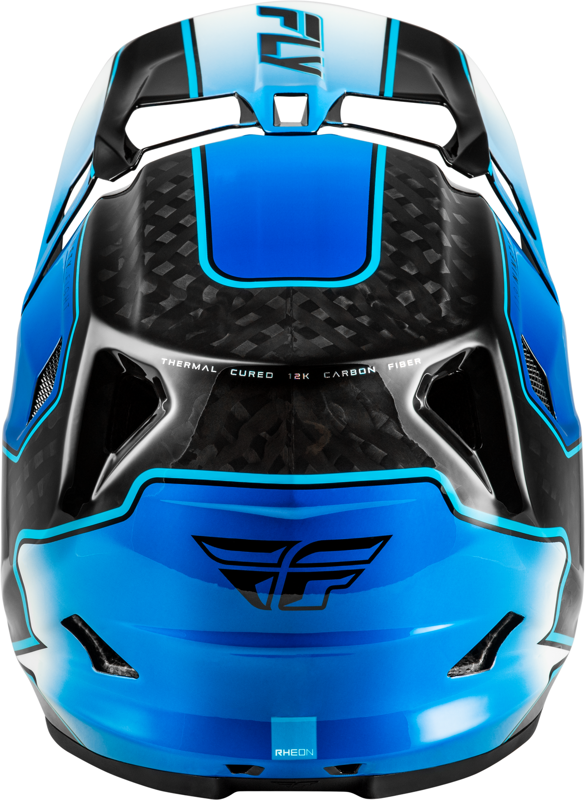 Fly Racing Werx-R Flow Carbon Helmet - Black Carbon/Blue/White
