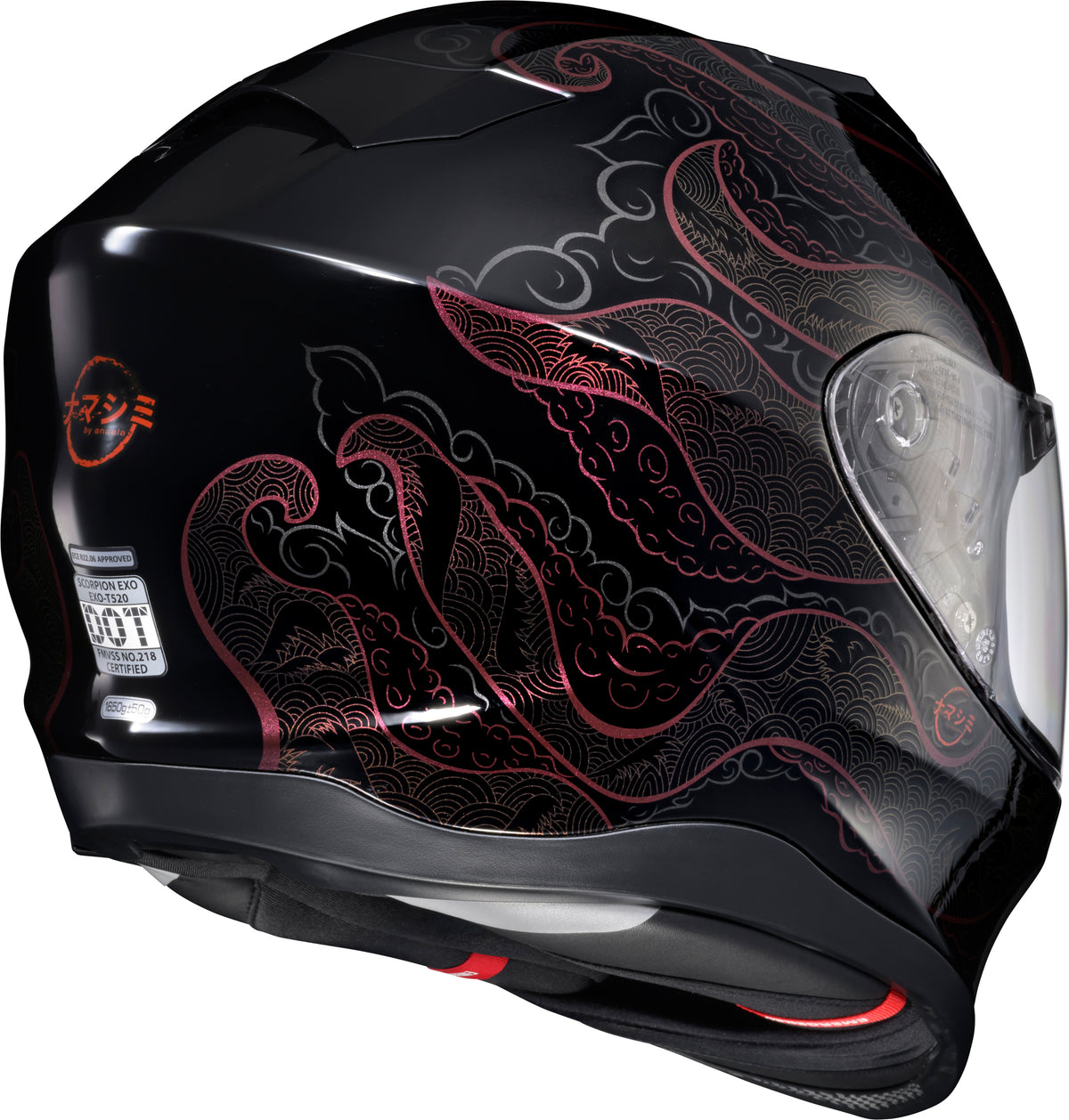 Scorpion EXO-T520 Nama-Shimi Helmet - Black/Chameleon