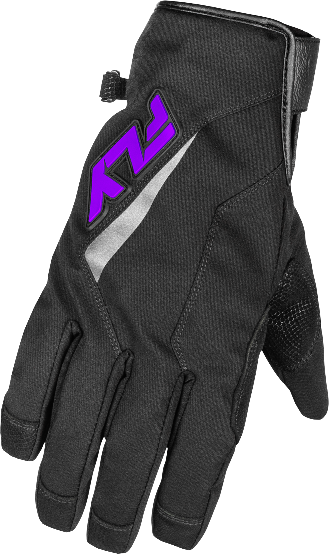 Fly Racing Title Long Gloves - Black/Purple