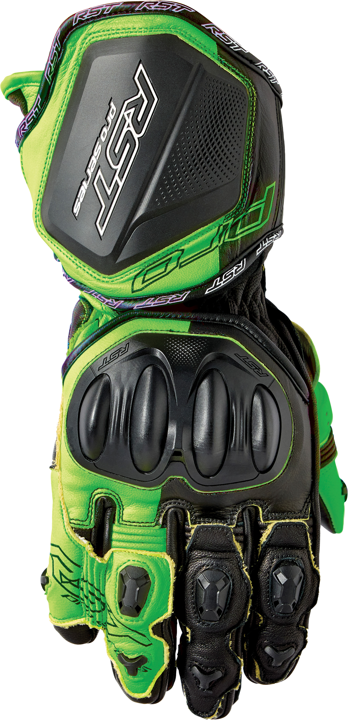 RST Pro Series Gp D30 Gloves Black/Fluorescent Green